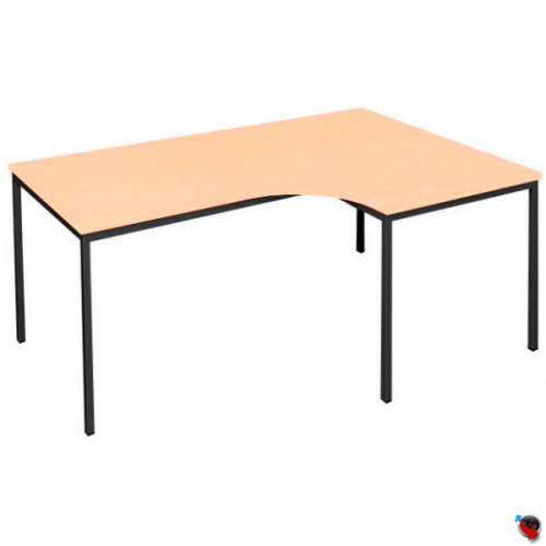 Freiformtisch-Winkel Schreibtisch 180 cm Buche Dekor Winkel rechts - Maß: 180 x 80/120 cm - Lieferzeit ca. 6 Wochen !!!