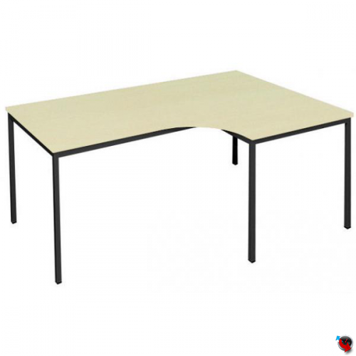 Freiformtisch-Winkel Schreibtisch 180 cm Ahorn Dekor Winkel rechts - Maß: 180 x 80/120 cm - Lieferzeit ca. 6 Wochen !!!